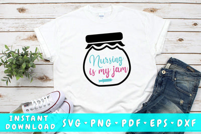 Nursing Is My Jam SVG SVG HappyDesignStudio 