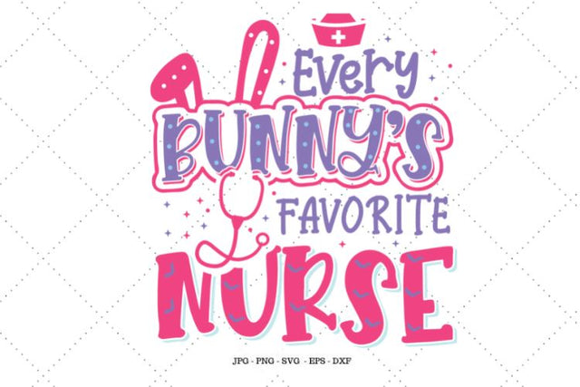 Nursing, Nurse Gift, Registered Nurse, Happy Easter Svg, Easter Bunny Svg, Easter Shirt Svg, RN Gift, Vector Clipart SVG SVG Digital Designer 