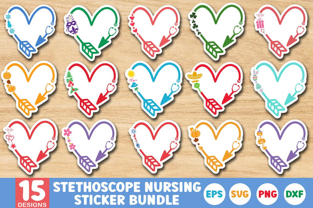 Nursing Printable Sticker SVG Design Bundle SVG SH_Tee store 