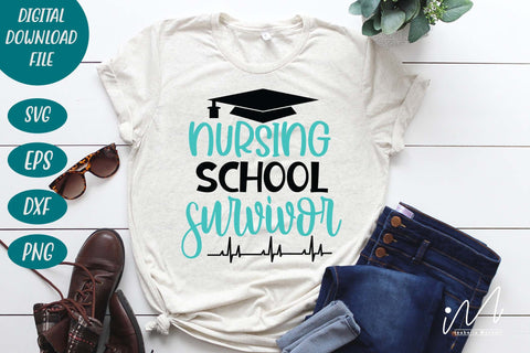 nursing school survivor svg SVG Isabella Machell 