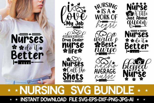 Nursing svg bundle,Nurse SVG Bundle, Nurse Quotes SVG, Doctor Svg, Nurse Superhero, Nurse Svg Heart, Nurse Life, Stethoscope, Cut Files For Cricut, Silhouette SVG designmaster24 