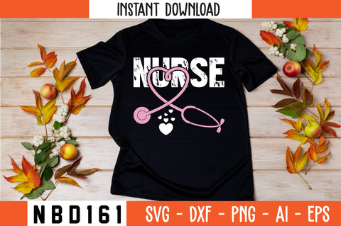nursing with valentines Svg Design SVG Nbd161 