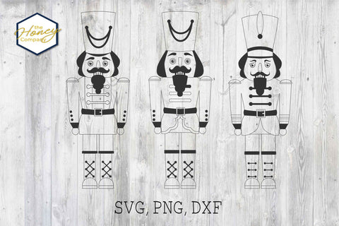 Nutcracker Bundle SVG DXF PNG Color and Outline Cut File SVG The Honey Company 