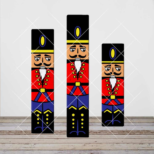 Nutcracker Christmas SVG file for long front door porch sign (3 sizes) SVG Chameleon Cuttables 
