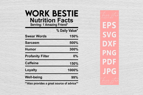 Nutrition Facts SVG Design Bundle SVG FiveStarCrafting 