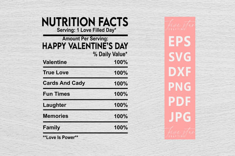 Nutrition Facts SVG Design Bundle SVG FiveStarCrafting 