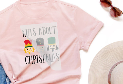 Nuts About Christmas DTF Transfer Physical So Fontsy T-Shirt Iron-On Transfer Shop