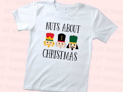 Nuts About Christmas DTF Transfer Physical So Fontsy T-Shirt Iron-On Transfer Shop 4x4