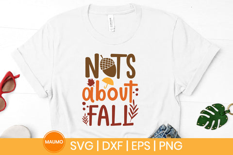 Nuts about fall, autumn svg quote SVG Maumo Designs 