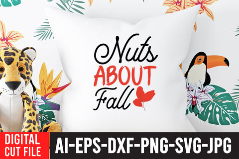 Nuts About Fall SVG Cut File SVG BlackCatsMedia 
