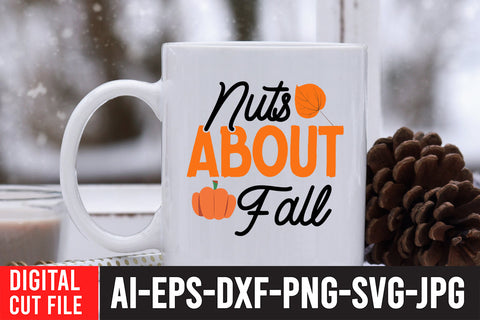 Nuts About Fall SVG Cut File SVG BlackCatsMedia 