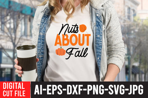 Nuts About Fall SVG Cut File SVG BlackCatsMedia 