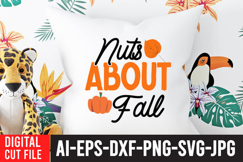 Nuts About Fall SVG Cut File SVG BlackCatsMedia 
