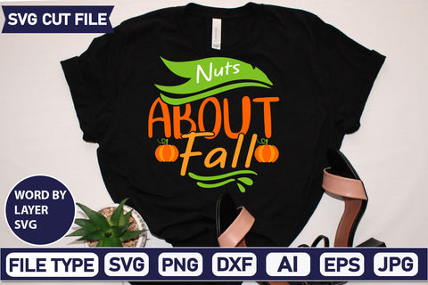 Nuts About Fall SVG Cut File SVG DesignPlante 503 