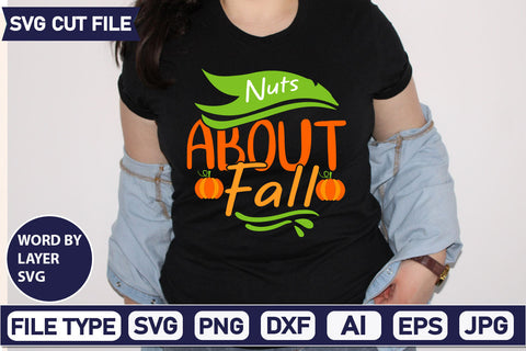 Nuts About Fall SVG Cut File SVG DesignPlante 503 