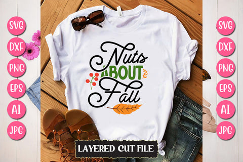 Nuts About Fall SVG Cut File SVG Newmockups 