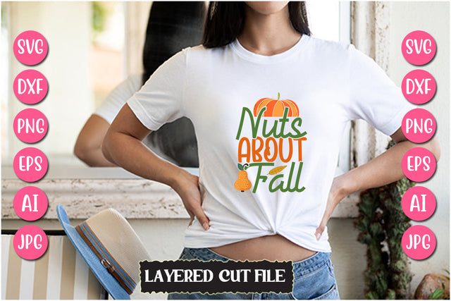 Nuts About Fall SVG Cut File SVG Newmockups 