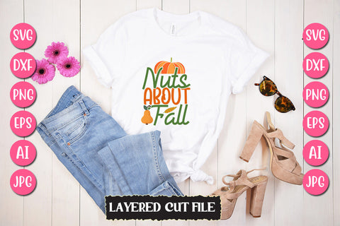 Nuts About Fall SVG Cut File SVG Newmockups 