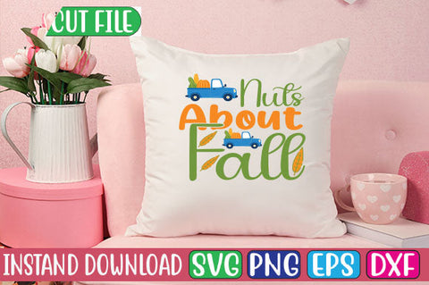 Nuts About Fall SVG Cut File SVGs, Quotes and Sayings, Food & Drink, Holiday,On Sale, SVG Studio Innate 