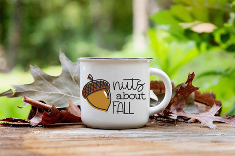 Nuts about Fall SVG, Cute Acorn PNG, Autumn Tshirt SVG Designing Digitals 