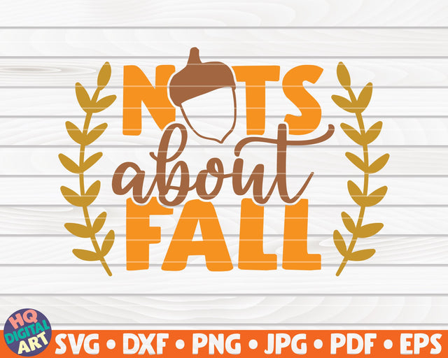 Nuts about fall SVG | Fall SVG SVG HQDigitalArt 