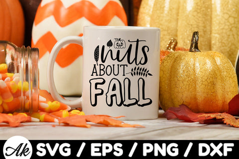 Nuts about fall svg SVG akazaddesign 