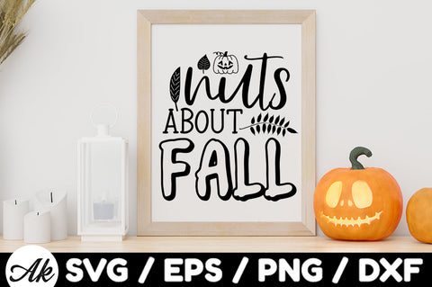 Nuts about fall svg SVG akazaddesign 