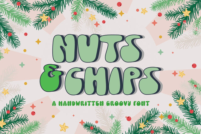 Nuts and Chips | Groovy | Retro | Vintage Font Font Jimtype Studio 