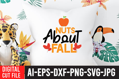Nutss About Fall SVG Design SVG BlackCatsMedia 