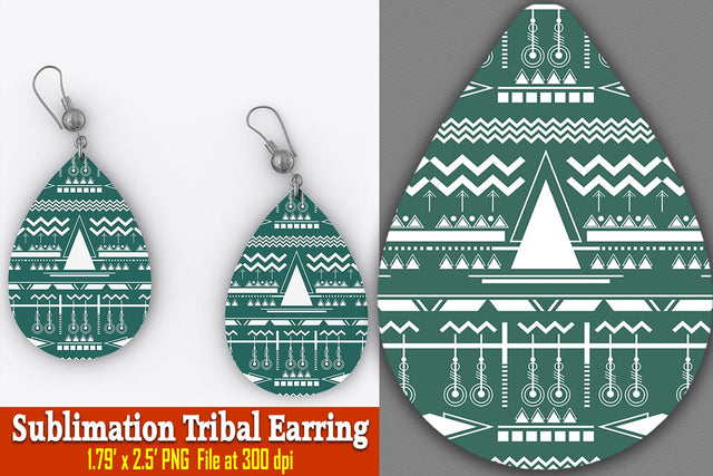 Nyla Tribal Earring Sublimation Ethnic Touch 