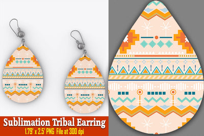 Nyx Tribal Earring Sublimation Ethnic Touch 