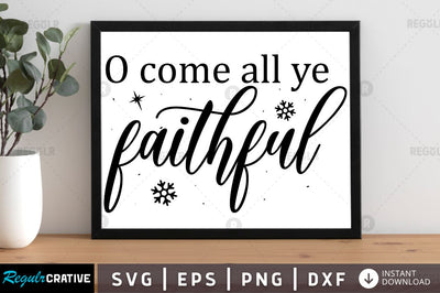 O come all ye faithful SVG SVG Regulrcrative 