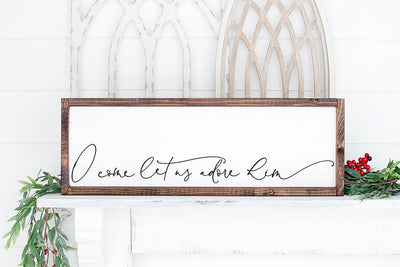 O Come Let Us Adore Him SVG SVG So Fontsy Design Shop 