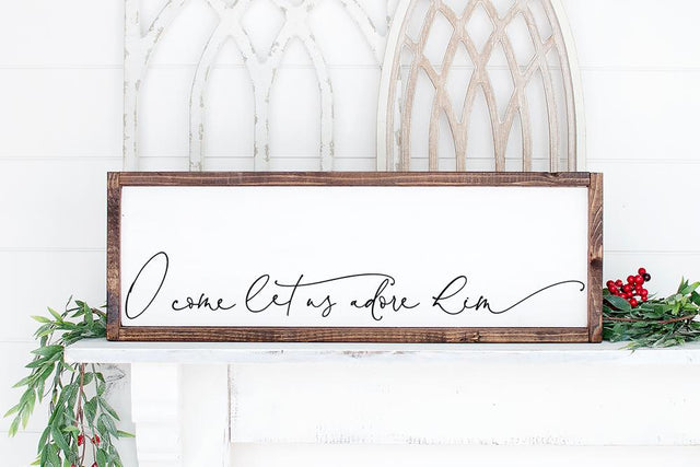 O Come Let Us Adore Him SVG SVG So Fontsy Design Shop 