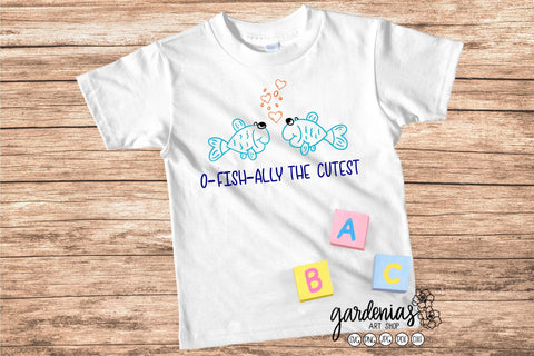O-Fish-Ally the Cutest SVG SVG Gardenias Art Shop 