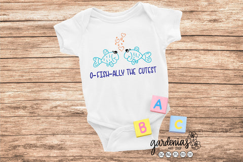 O-Fish-Ally the Cutest SVG SVG Gardenias Art Shop 