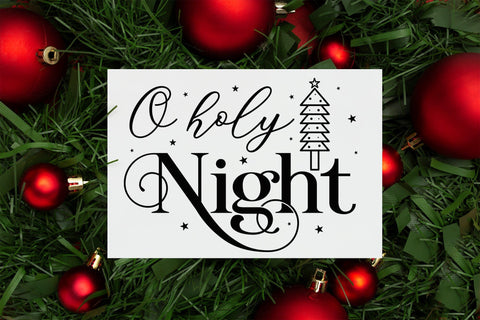 O Holy Night | Farmhouse Christmas Sign SVG SVG CraftLabSVG 