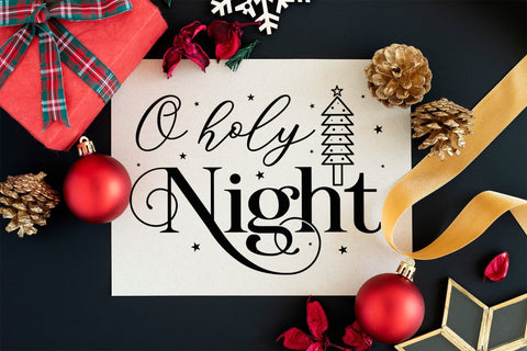 O Holy Night | Farmhouse Christmas Sign SVG SVG CraftLabSVG 