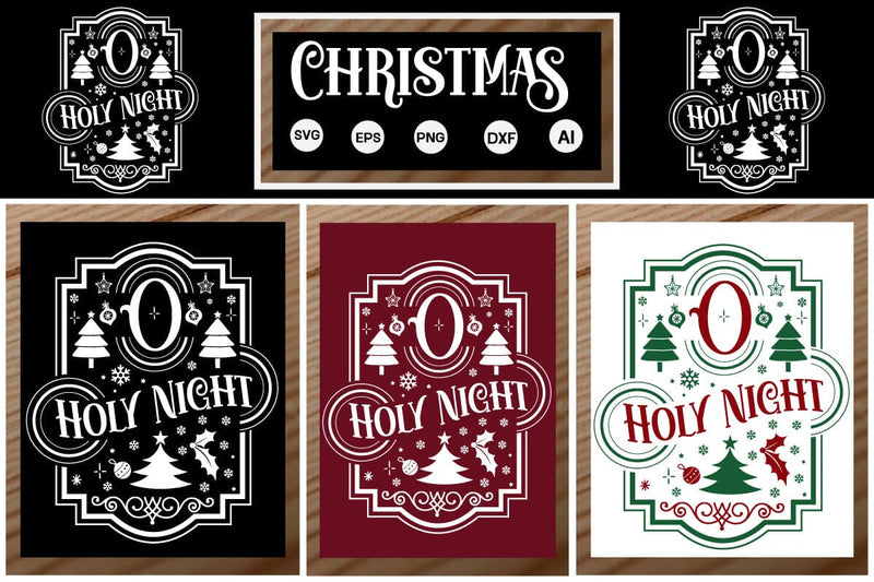 O Holy Night Porch SVG SVGs,Quotes and Sayings,Food & Drink,On Sale, Print & Cut SVG DesignPlante 503 