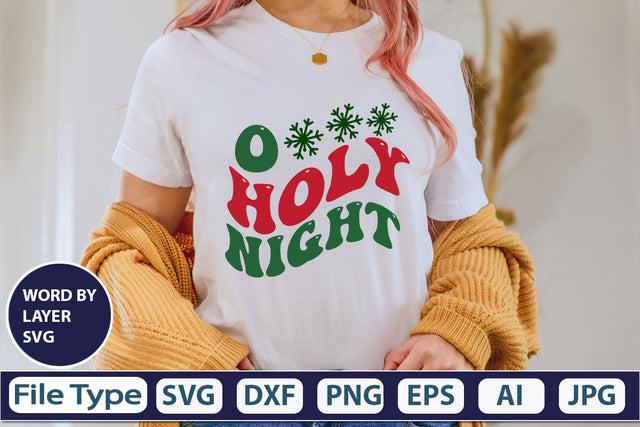 O Holy Night SVG Cut File SVG DesignPlante 503 