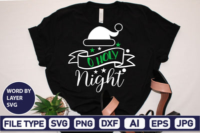 O Holy Night SVG Cut File SVGs,Quotes and Sayings,Food & Drink,On Sale, Print & Cut SVG DesignPlante 503 
