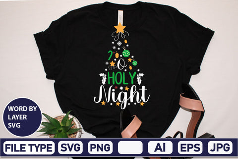 O Holy Night SVG Cut File SVGs,Quotes and Sayings,Food & Drink,On Sale, Print & Cut SVG DesignPlante 503 