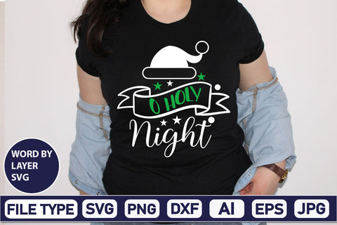O Holy Night SVG Cut File SVGs,Quotes and Sayings,Food & Drink,On Sale, Print & Cut SVG DesignPlante 503 