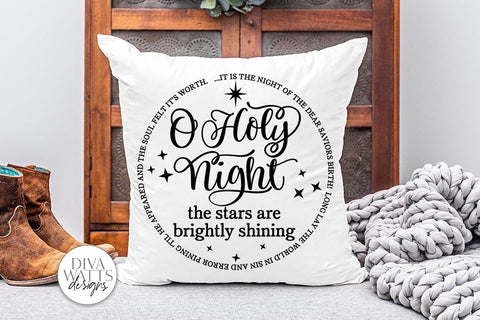 O Holy Night SVG | Round Design SVG Diva Watts Designs 