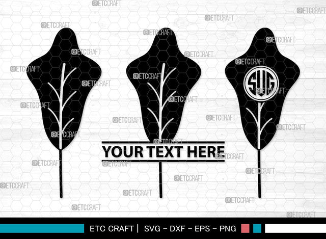 Oak Leaves Monogram SVG | Oak Leafs Svg | Fall Leaves Svg | Leaves Svg | Oak Leaves Clipart SVG ETC Craft 