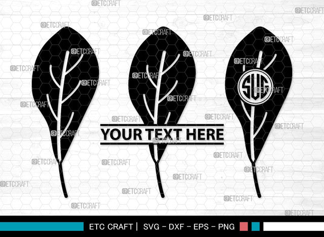 Oak Leaves Monogram SVG | Oak Leafs Svg | Fall Leaves Svg | Leaves Svg | Oak Leaves Clipart SVG ETC Craft 