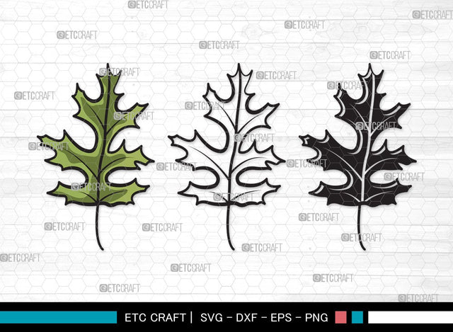 Oak Leaves SVG | Oak Leafs Svg | Fall Leaves Svg | Leaves Svg | Oak Leaves Clipart SVG ETC Craft 