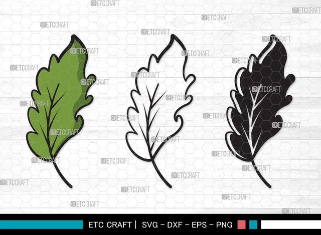 Oak Leaves SVG | Oak Leafs Svg | Fall Leaves Svg | Leaves Svg | Oak Leaves Clipart SVG ETC Craft 