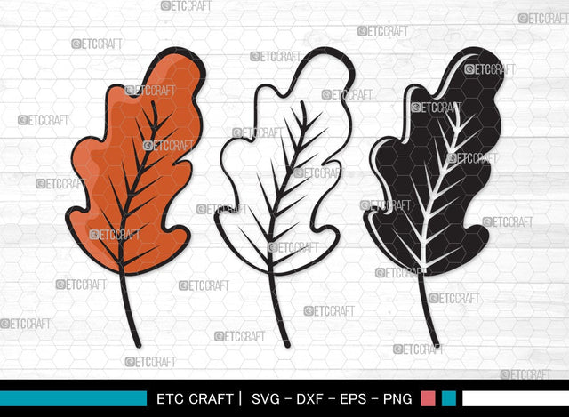 Oak Leaves SVG | Oak Leafs Svg | Fall Leaves Svg | Leaves Svg | Oak Leaves Clipart SVG ETC Craft 
