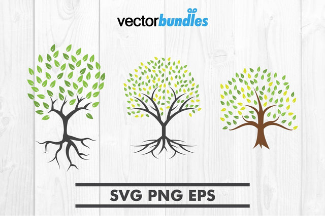 Oak tree clip art svg SVG vectorbundles 